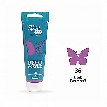 Акрил для декора, Сиреневый, матовый, 75 мл, ROSA TALENT Акрил для декора, Сиреневый, матовый, 75 мл, ROSA TALENT