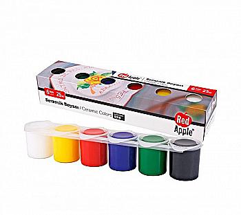 Фарба для скла та дзеркал 25 мл 6 кольорів, RC6