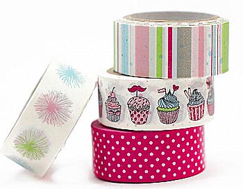 Набор бумажных скотчем "Праздник", 4 шт, Heyda