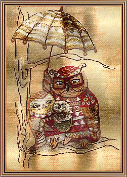 Набір для вишивання "Під парасолею", 18*26, СР4220-У Набір для вишивання "Під парасолею", 18*26, СР4220-У