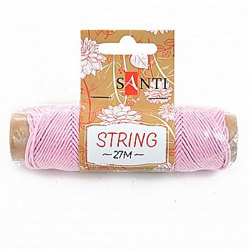 Шнур декоративний, рожевий, 27 м, 741613