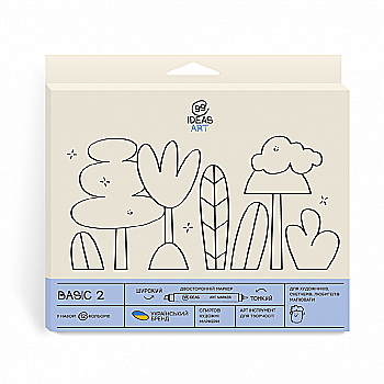 Набір маркерів Basic 2, 12 шт., idea1-am/12bas2, 99IDEAS Набір маркерів Basic 2, 12 шт., idea1-am/12bas2, 99IDEAS