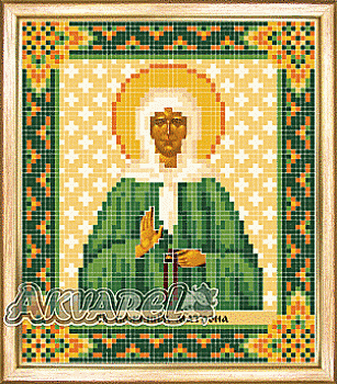 Схема для вишивання бісером ікони СБИ-077 "св. Матрона Московська" 12*14 см ТМ "Чарівна мить"