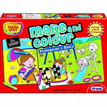 Пазл "Дитячий майданчик і пляж", 23103, Frank Пазл "Дитячий майданчик і пляж", 23103, Frank