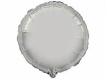 Куля повітряна 18" Коло металік срібний Ф, 1204-0094 Куля повітряна 18" Коло металік срібний Ф, 1204-0094
