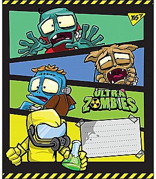 Зошит 12 лін. YES "Ultra Zombies", 764505 Зошит 12 лін. YES "Ultra Zombies", 764505