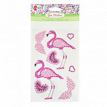 Набір аплікацій "Two flamingos" з кристалів, 9,5*15 см, 742534 Набір аплікацій "Two flamingos" з кристалів, 9,5*15 см, 742534
