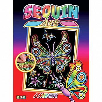 Набор для творчества Sequin Art red Янтарный Бабочка, SA1209 