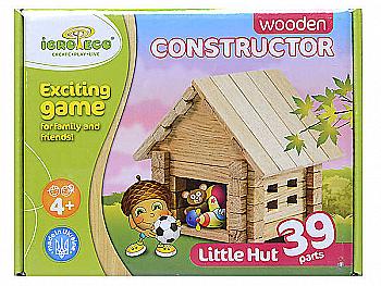 Конструктор деревянный "Домик" 39 дет.