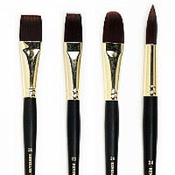 Пензель Волос бичачий вушний "Котячий язик" №6 довга ручка, Renesans Пензель Волос бичачий вушний "Котячий язик" №6 довга ручка, Renesans