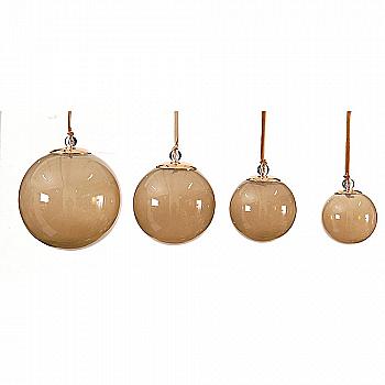 Підвіска новорічна Куля золота 8 см, 93711 Підвіска новорічна Куля золота 8 см, 93711