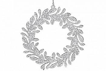 Ялинкова підвіска Вінок 14 см, срібло, 788-783