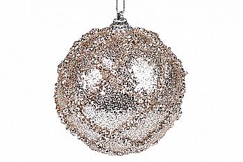 Куля ялинкова 8 см, шампань, 182-959