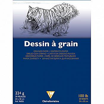 Склейка д/графіки 24*32 см Dessin a Grain, 20 арк. (224г/м2), білий папір, 96025C Clairefontaine Склейка д/графіки 24*32 см Dessin a Grain, 20 арк. (224г/м2), білий папір, 96025C Clairefontaine