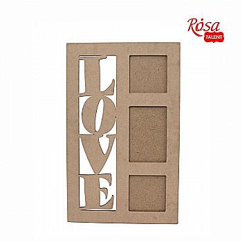 Заготовка Рамка "Love" 1, МДФ,30,5*49 см, Rosa Talent Заготовка Рамка "Love" 1, МДФ,30,5*49 см, Rosa Talent