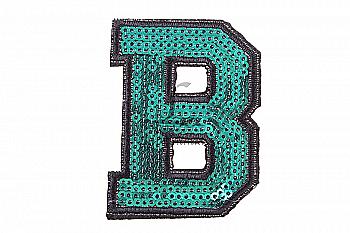 Фурнитура из пайеток Буква "B", 5-29969
