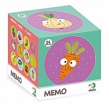 Игра настольная "Мемо Фрукты и Овощи", 300156