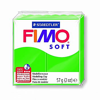 Пластика Soft, Тропічна зелена, 57г, Fimo Пластика Soft, Тропічна зелена, 57г, Fimo