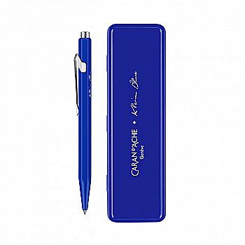 Ручка Caran d`Ache 849 Klein Blue® Синяя+пенал, 849.648