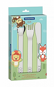 Набір столових приборів Baby Lellos 3 пр, 66975/000 Tramontina Набір столових приборів Baby Lellos 3 пр, 66975/000 Tramontina