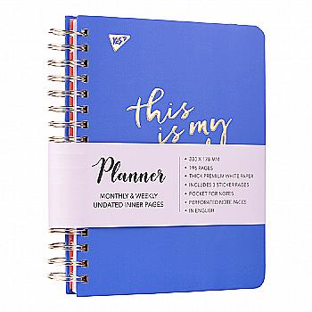 Планер недатированный англ. "Indigo", тверд., 230*178 мм, YES, 151651