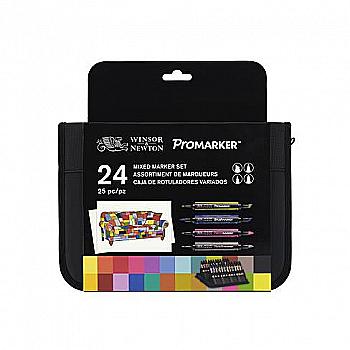 Набір маркерів ProMarker, мікс 24 шт. (в футлярі), 0290037 W&N Набір маркерів ProMarker, мікс 24 шт. (в футлярі), 0290037 W&N