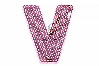 Фурнитура из пайеток Буква "V", 5-30002