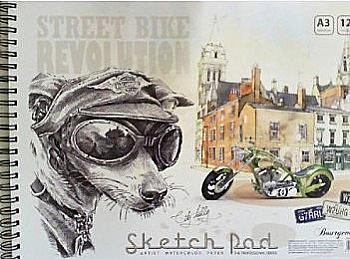 Альбом для акварелі А3 12 арк. спіраль А013 (400*285) Альбом для акварелі А3 12 арк. спіраль А013 (400*285)