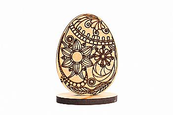 Набор заготовок Яйцо 1, 2 шт, МДФ, 8,5*6*0,5 см, Rosa Talent