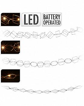 Гірлянда LED 20 ламп, 190 см, срібло, AMY100620 Гірлянда LED 20 ламп, 190 см, срібло, AMY100620