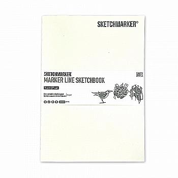 Скетчбук SKETCHMARKER В5 16 л., 160 г/м², белый, MLSM/WHITE Скетчбук SKETCHMARKER В5 16 л., 160 г/м², белый, MLSM/WHITE