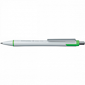 Ручка шариковая Schneider Xite корпус белый (зеленая), S133204 Ручка шариковая Schneider Xite корпус белый (зеленая), S133204