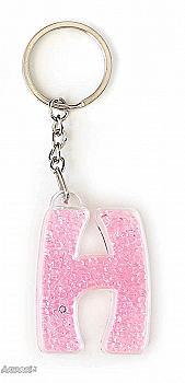 Брелок буква "H", розовая, 554286 Брелок буква "H", розовая, 554286