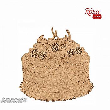 Заготовка Торт, ДВП, 9*9 см, 1 шт, Rosa Talent (5)