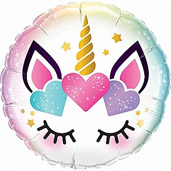 Куля повітряна 18" Ніжний єдиноріг, 1202-3536