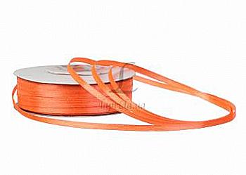 Лента атлас 3 мм-91 м, 22, оранжевая