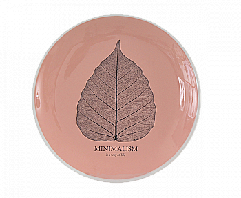 Тарілка десертна коралова Minimalism, 17,5 см, HTK-008 Limited Edition Тарілка десертна коралова Minimalism, 17,5 см, HTK-008 Limited Edition