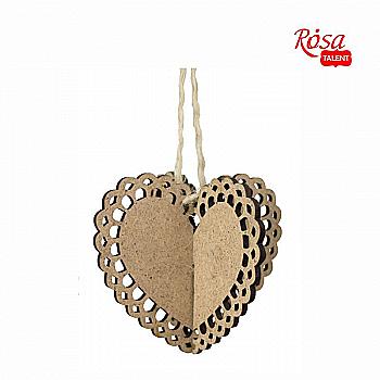 Заготовка Сердце 3D ажурне 2, ДВП, 10*10 cм, Rosa Talent (2) Заготовка Сердце 3D ажурне 2, ДВП, 10*10 cм, Rosa Talent (2)