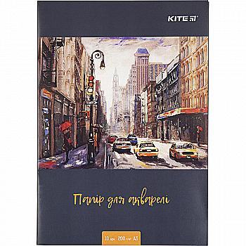 Бумага для акварели А3, 10 л. 200г/м, K18-268
