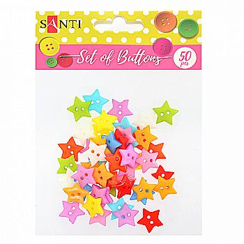 Набір гудзиків "Зірки", 50 шт. 742192