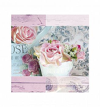 Декупажные салфетки "Розы", яркие 33*33 см, ti-flair Декупажные салфетки "Розы", яркие 33*33 см, ti-flair