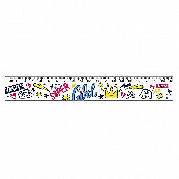 Линейка 20 см "Cool girl" 1Сентября, 370542