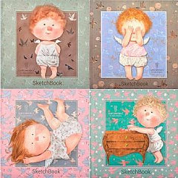 Блокнот Скетчбук, 36 арк, 7БЦ, 200*200мм, БК110 Блокнот Скетчбук, 36 арк, 7БЦ, 200*200мм, БК110