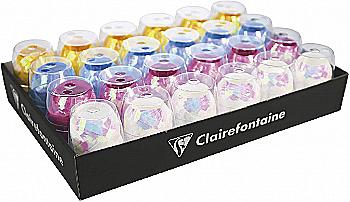 Лента 7 мм*10 м перламутровая (4 цвета в ассорт.), 612696C ТМ "Clairefontaine" Лента 7 мм*10 м перламутровая (4 цвета в ассорт.), 612696C ТМ "Clairefontaine"