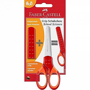 Ножницы детские "Faber-Castell" Grip красные. 181550 Ножницы детские "Faber-Castell" Grip красные. 181550