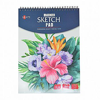 Альбом для маркерів А4 32 арк. 130 г/м2, Santi, 742612 Альбом для маркерів А4 32 арк. 130 г/м2, Santi, 742612