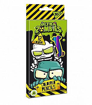 Карандаши YES 12 цв. "Zombie", 290584 Карандаши YES 12 цв. "Zombie", 290584