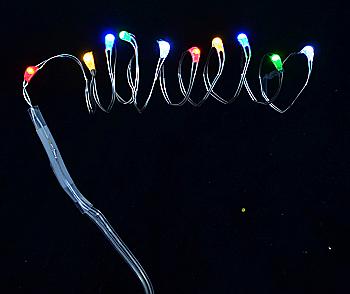 Электрогирлянда Yes! Fun LED-нить, 10 ламп, многоцветная, 0,55 м., 1 реж.мигания, серебрян.провод., 801099 Электрогирлянда Yes! Fun LED-нить, 10 ламп, многоцветная, 0,55 м., 1 реж.мигания, серебрян.провод., 801099