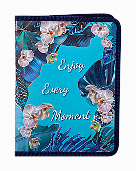 Папка на блискавці В5 EXOTIC, блакитна, BM.3961-14