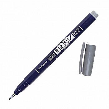 Кисть-ручка Brush Pen Fudenosuke на водной основе BH49, серый, WS-BH49 Tombow Кисть-ручка Brush Pen Fudenosuke на водной основе BH49, серый, WS-BH49 Tombow